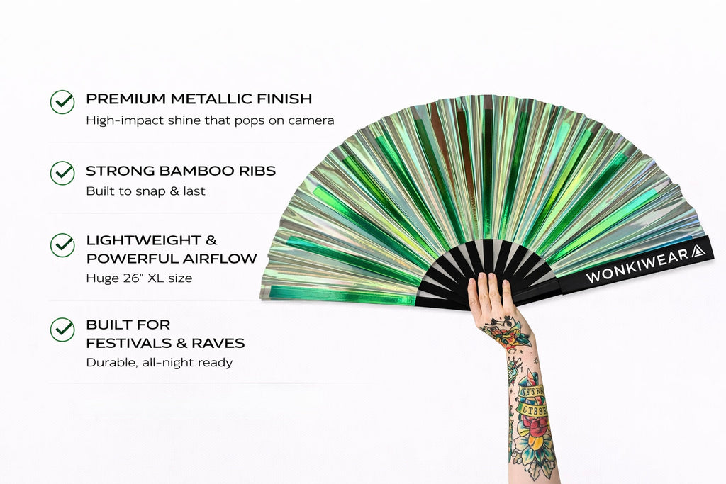 Pixie Dust Iridescent XL Festival Fan