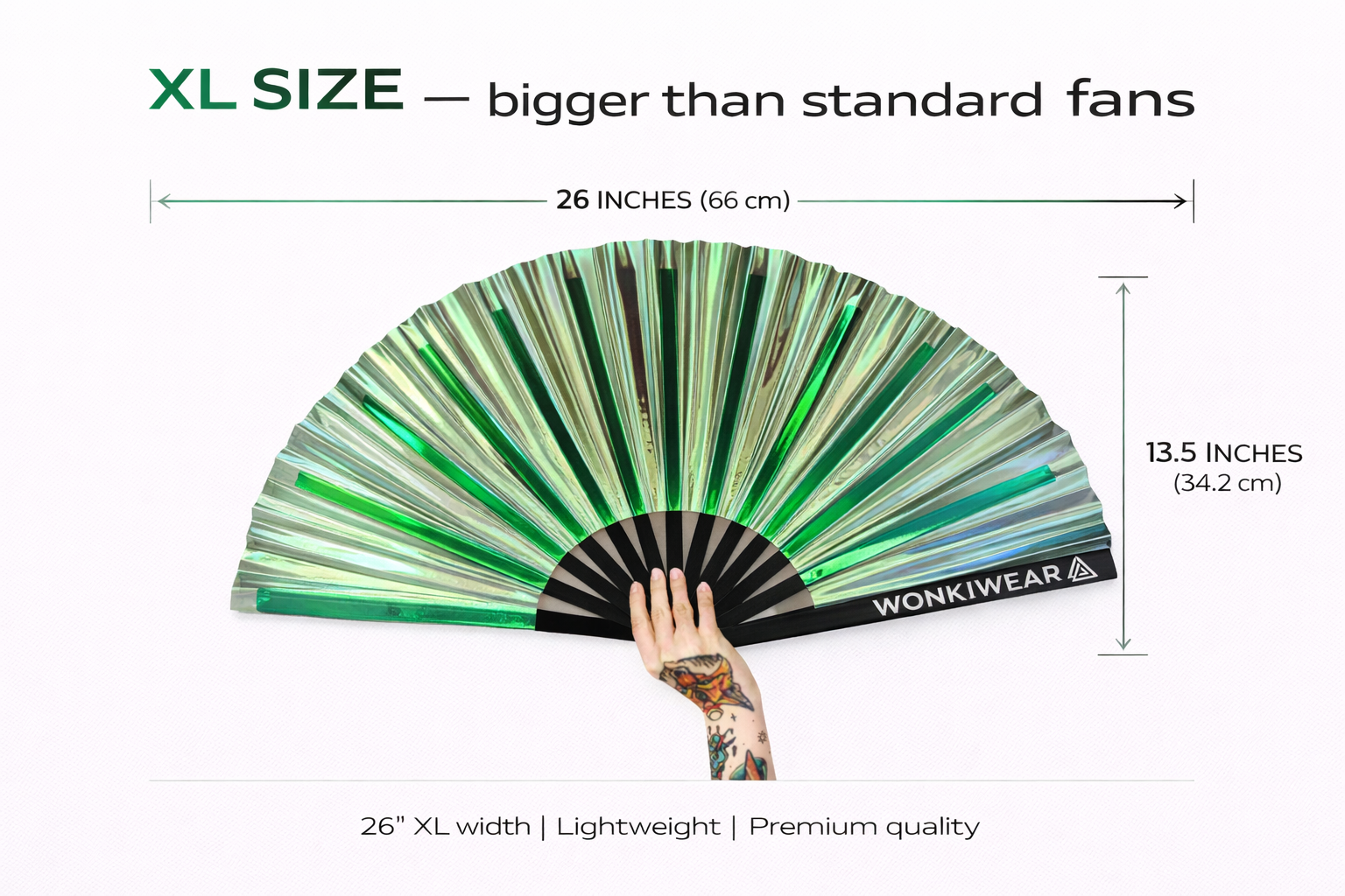 Pixie Dust Iridescent XL Festival Fan