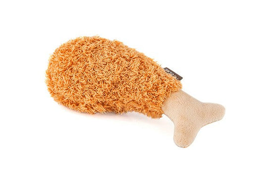 Fried Chicken Plush Dog Toy