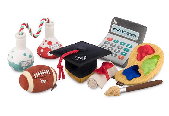 Back To School K9 Scholar Hat & Diploma Plush Dog Toy