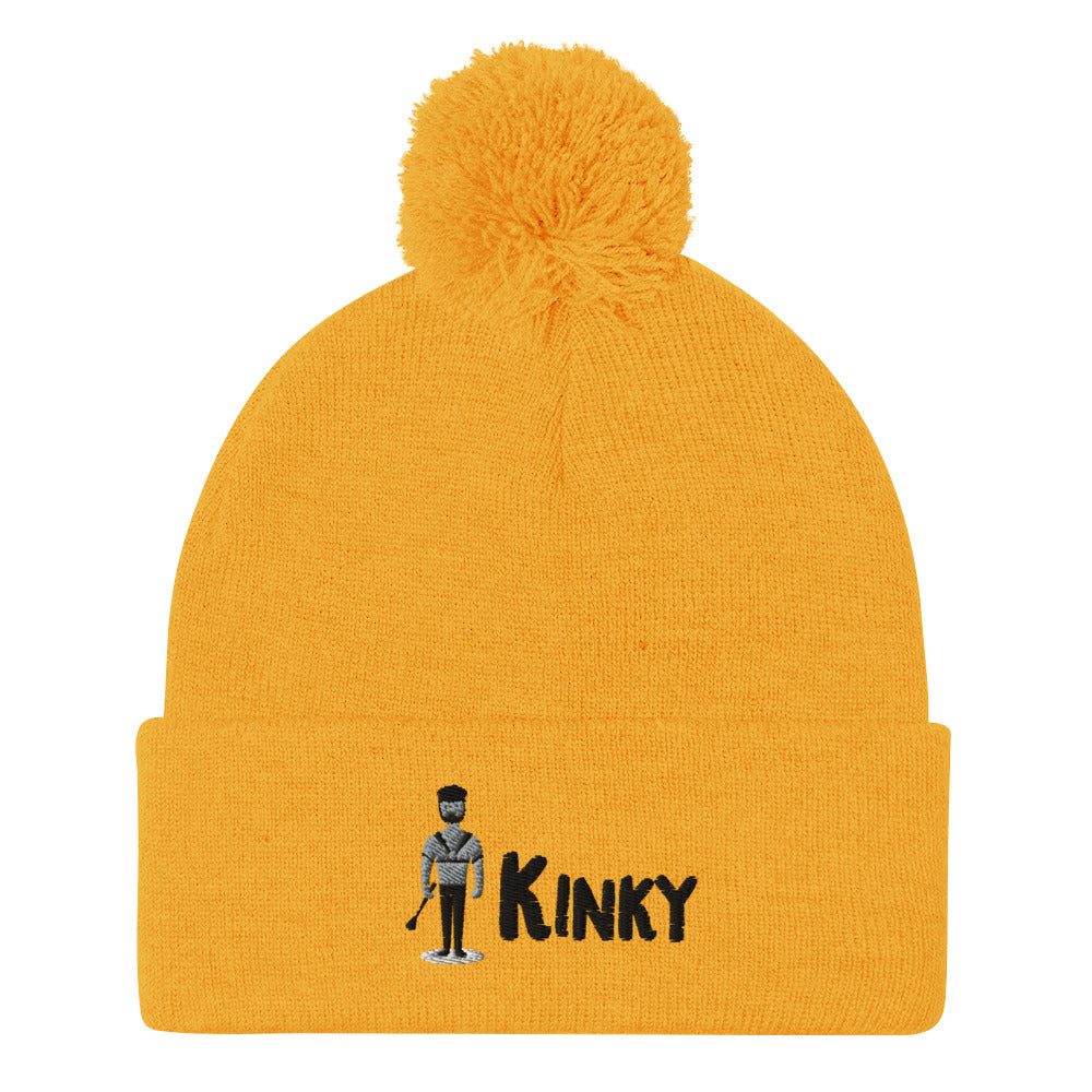 Kinky Pom-Pom Beanie
