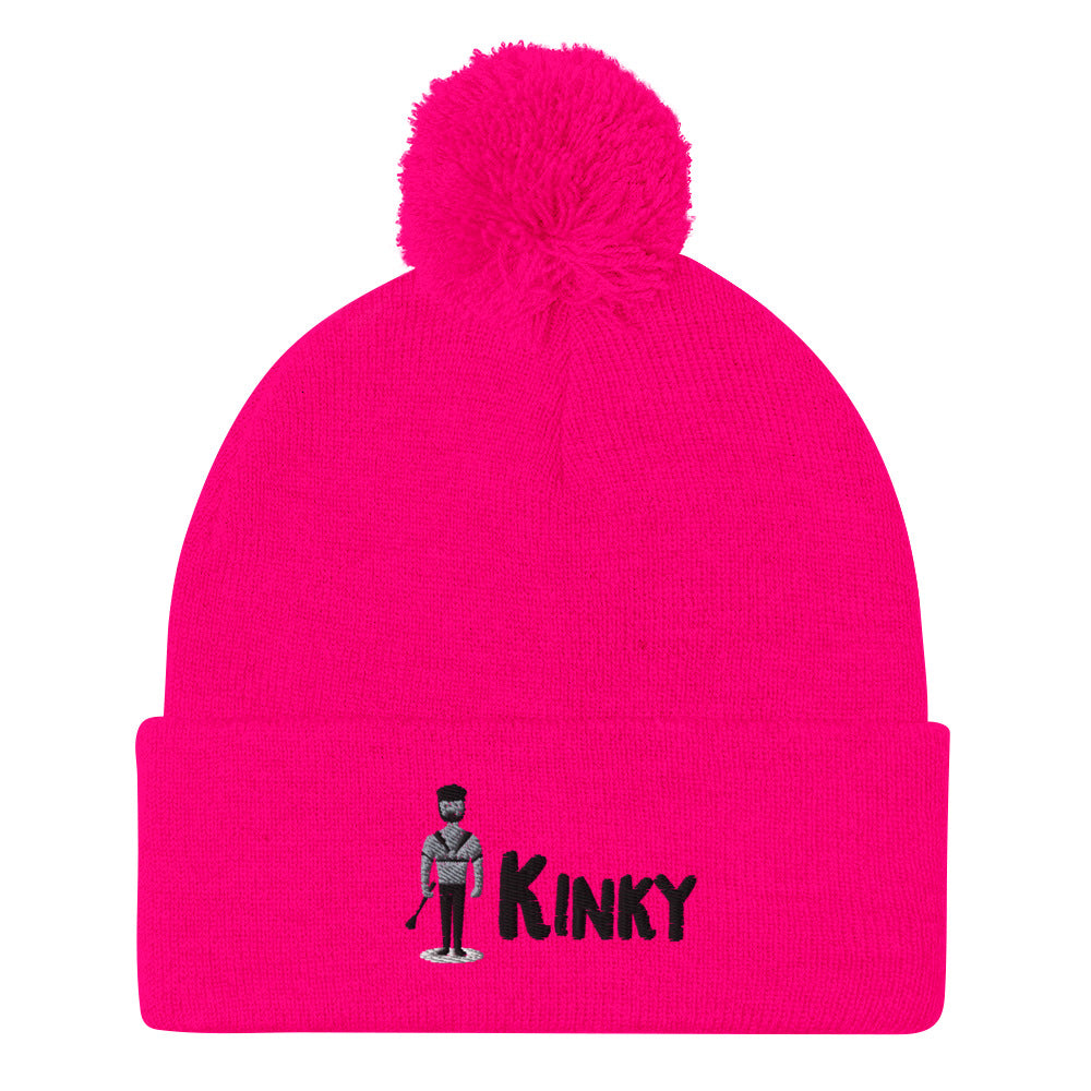 Kinky Pom-Pom Beanie