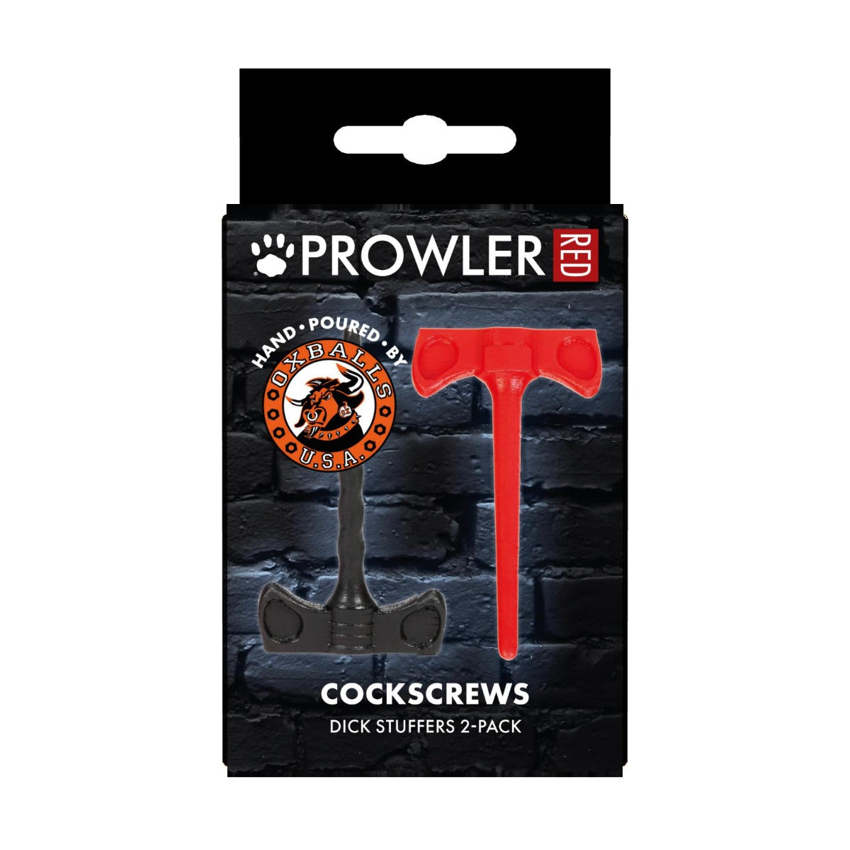 Prowler RED by Oxballs Cock Screw Sounds Black/Red 2 Pack