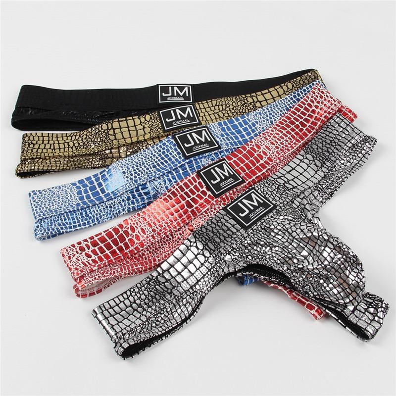 Jockmail Snakeskin Thong