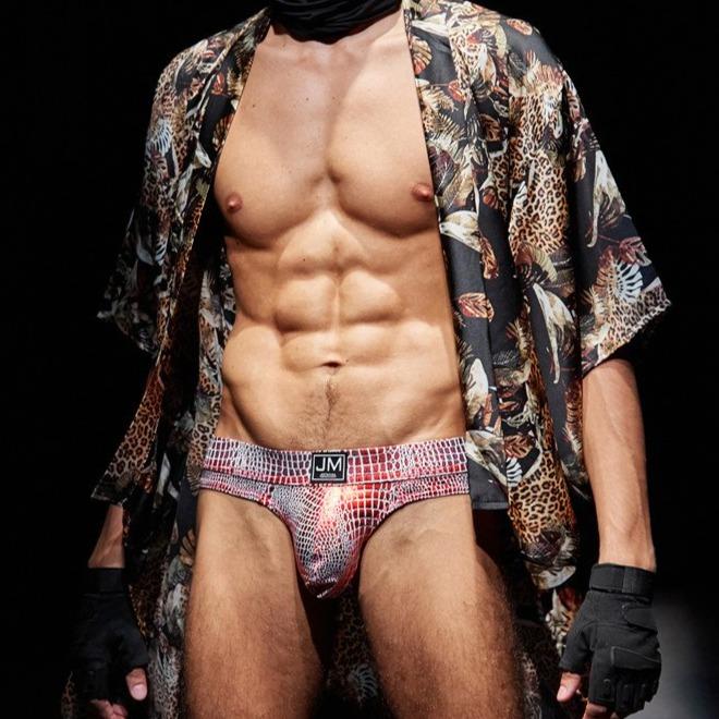 Jockmail Snakeskin Thong