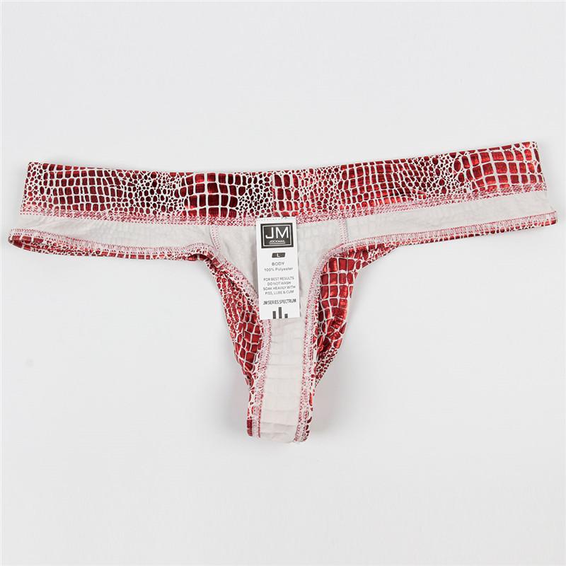 Jockmail Snakeskin Thong