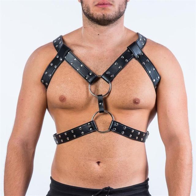 Y-Studded Leather Harness