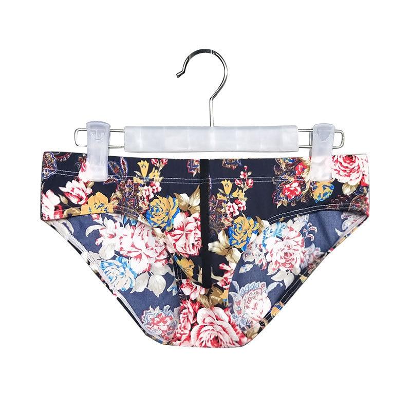 Dark Floral Print Briefs