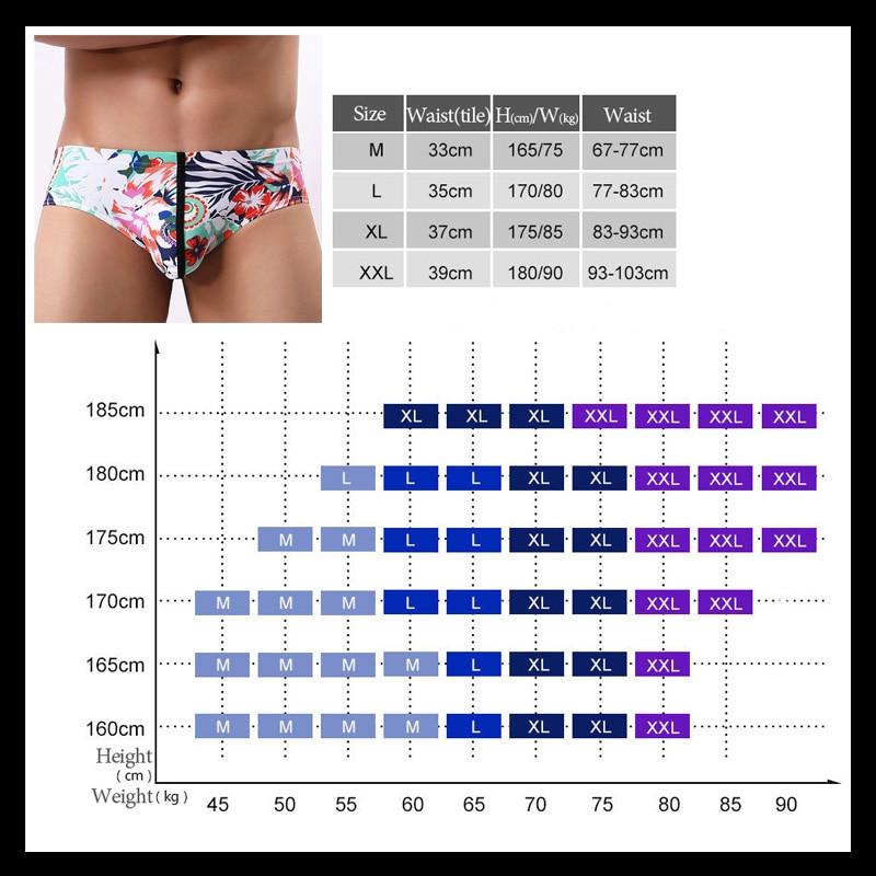 Light Floral Print Briefs