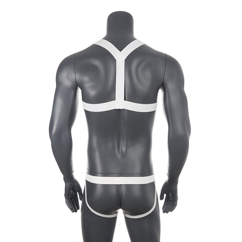 Chest Harness + Mesh Jockstrap Erotic Clubwear
