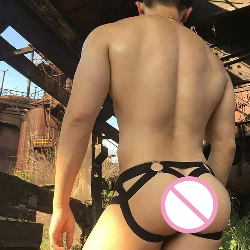 Bondage Metal Ring Jockstrap