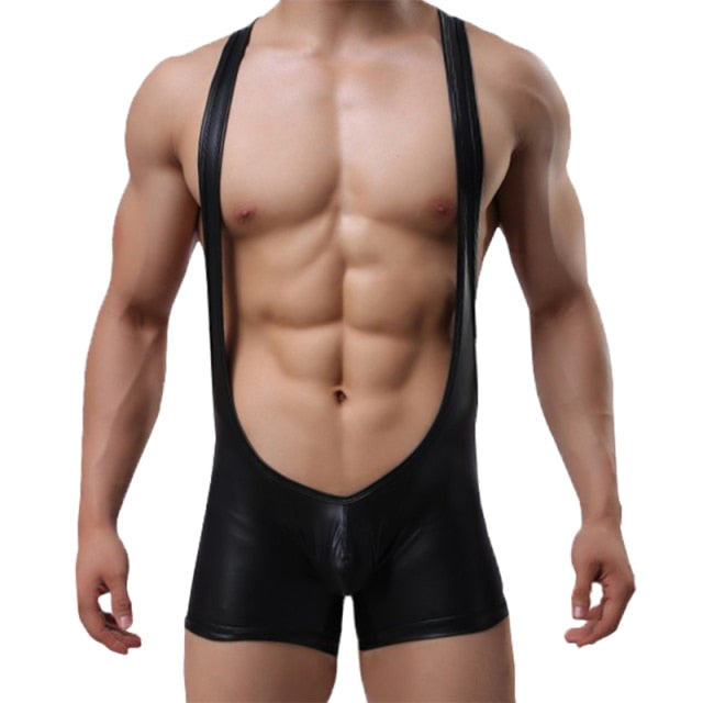 PU Leather Bodysuit