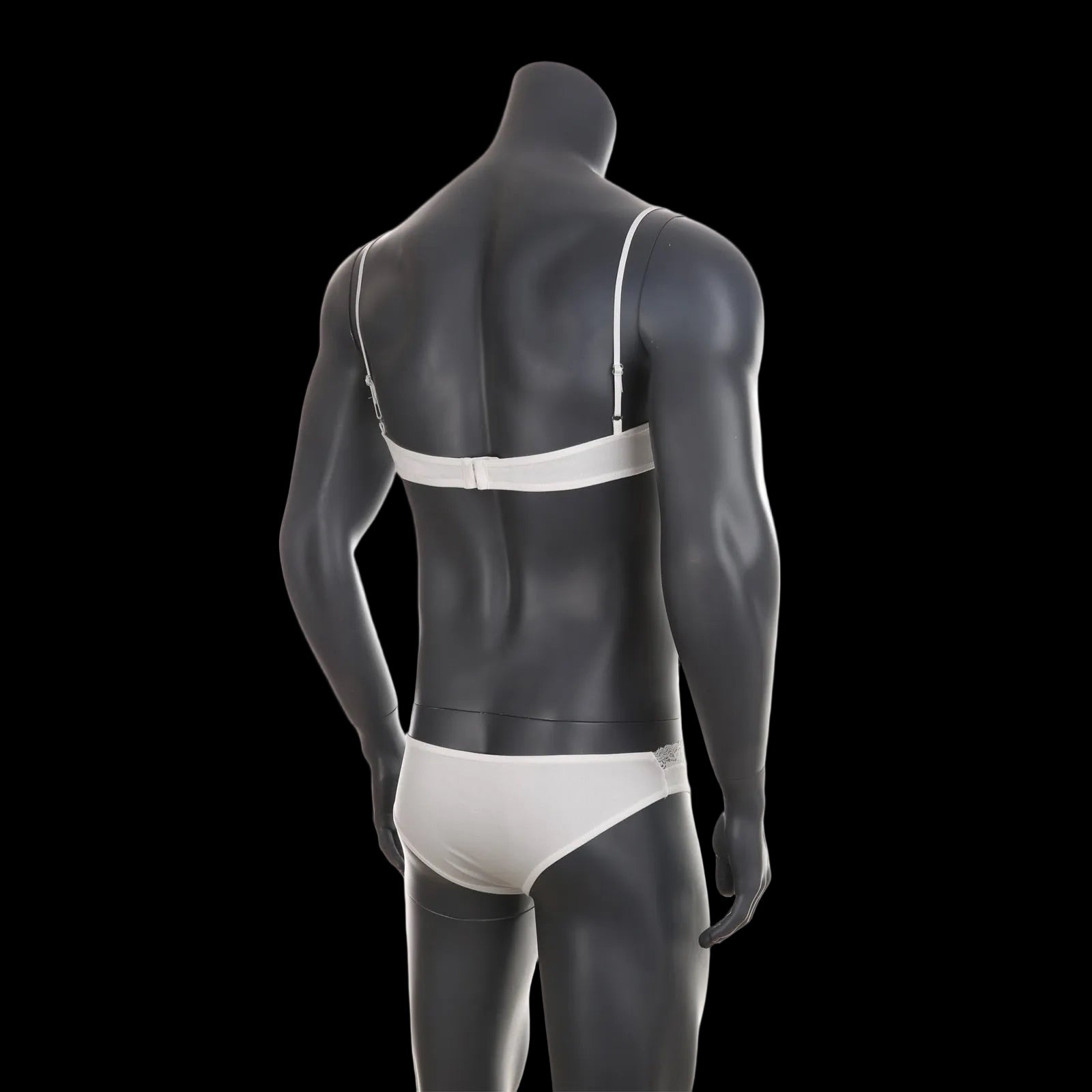 Mens Lace Lingerie Panties & Bra Set