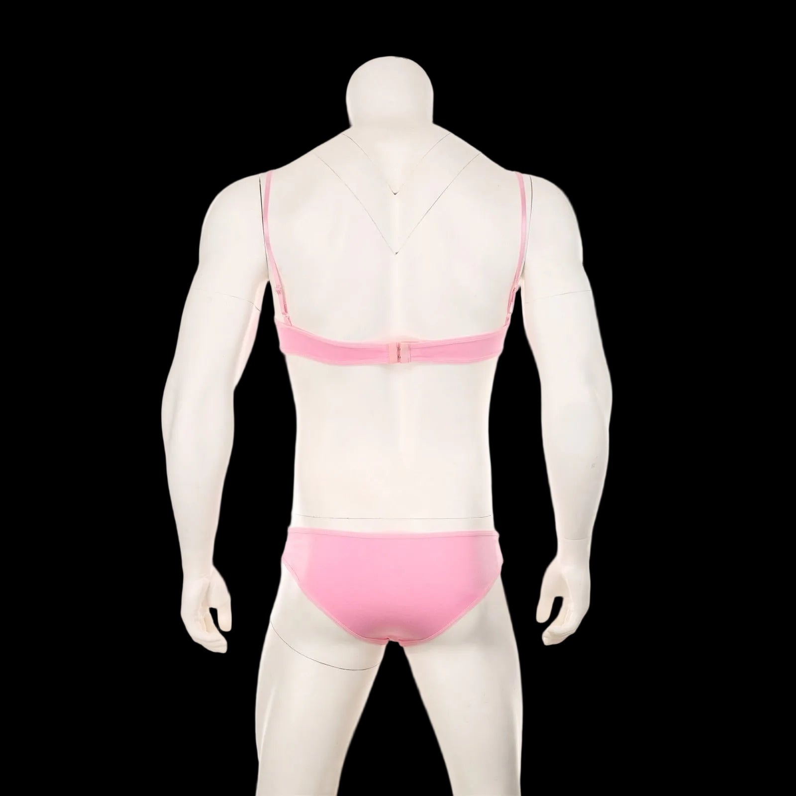 Mens Lace Lingerie Panties & Bra Set