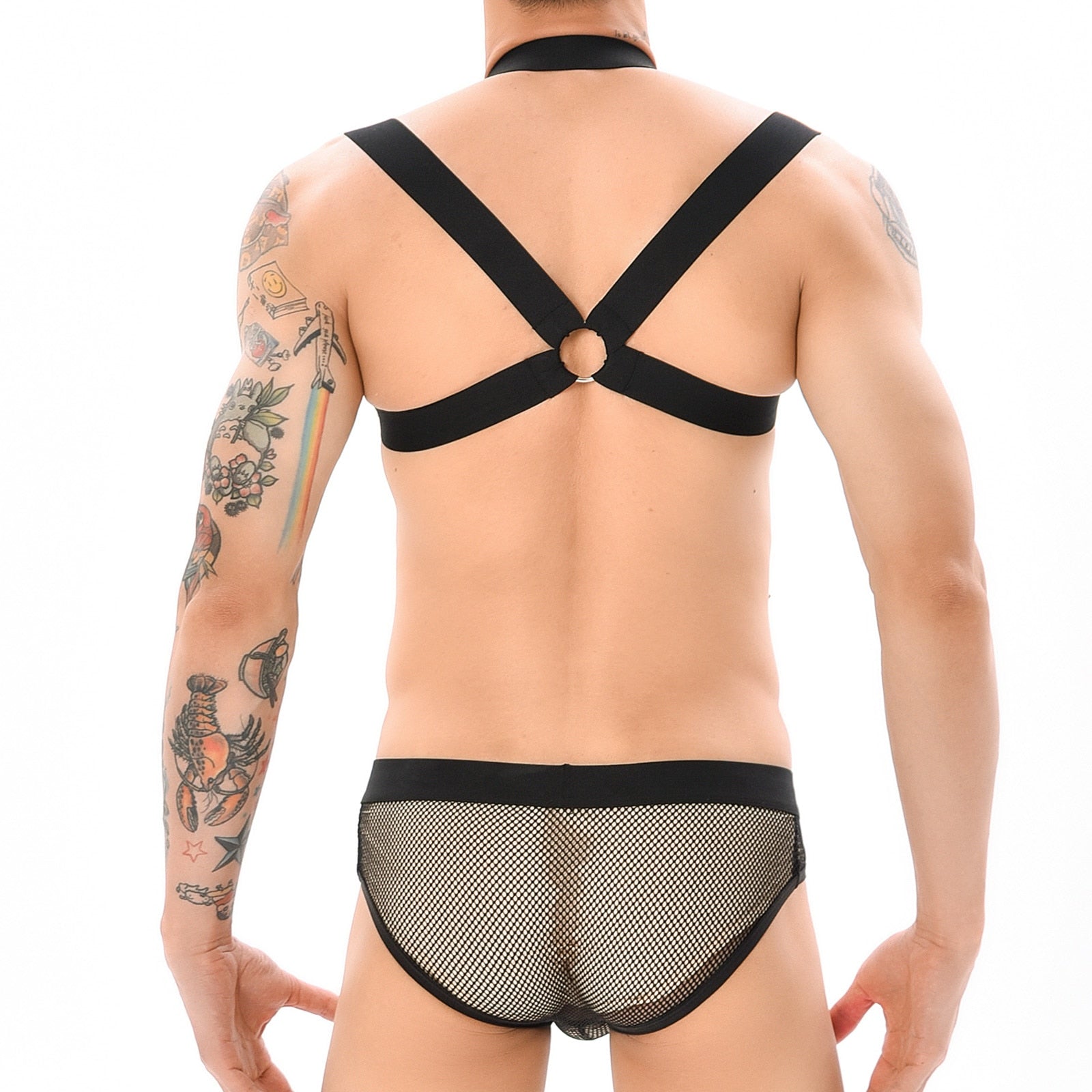 Erotic Mesh Harness + Underwear Outfit