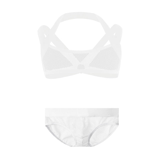 Erotic Mesh Harness + Underwear Outfit