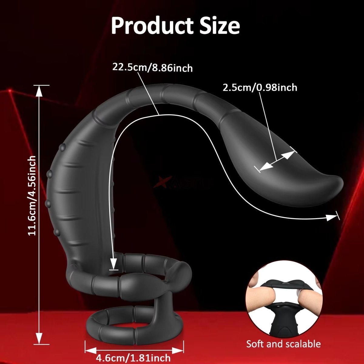 Prostate Massager Cock Ring - The Pup Play Hub