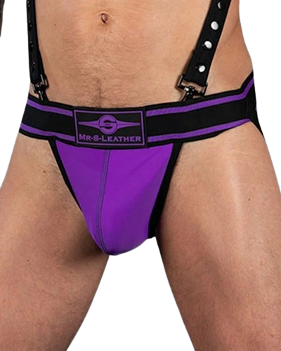 Mr.S Leather Bold Colour Jock Strap Purple