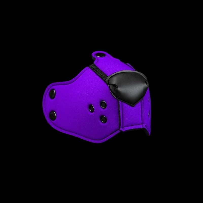 Mr S Leather NEOPRENE Puppy K9 Muzzle | Purple