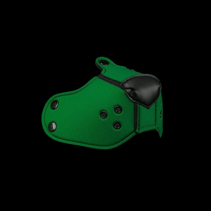 Mr S Leather NEOPRENE Puppy K9 Muzzle | Hunter Green