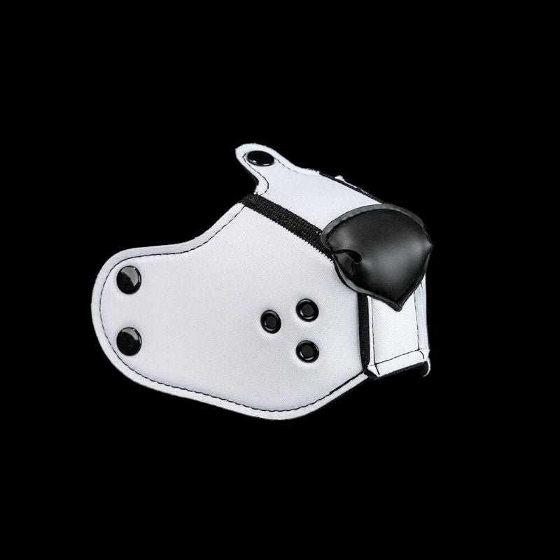 Mr S Leather NEOPRENE Puppy K9 Muzzle | White