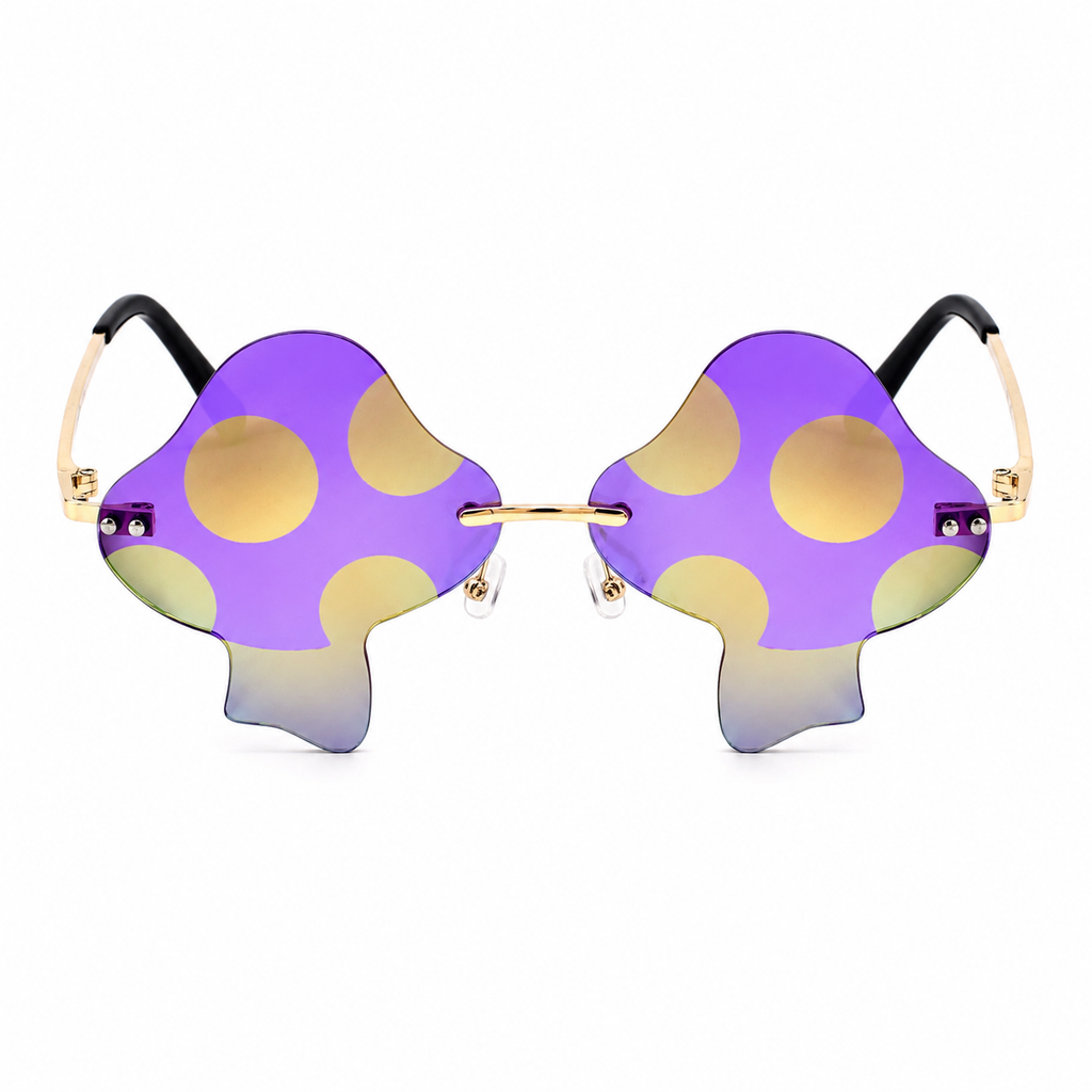 Purple Mushroom Colour Therapy Glasses