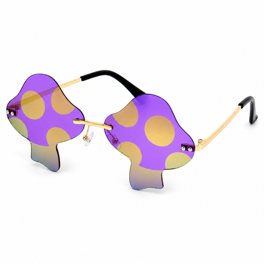Purple Mushroom Colour Therapy Glasses