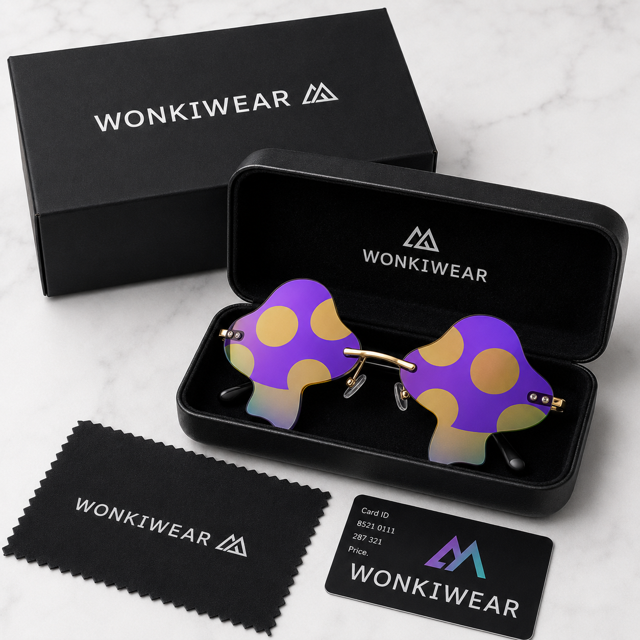 Purple Mushroom Colour Therapy Glasses