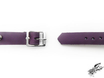 Purple Studded Heart Ring Wristband