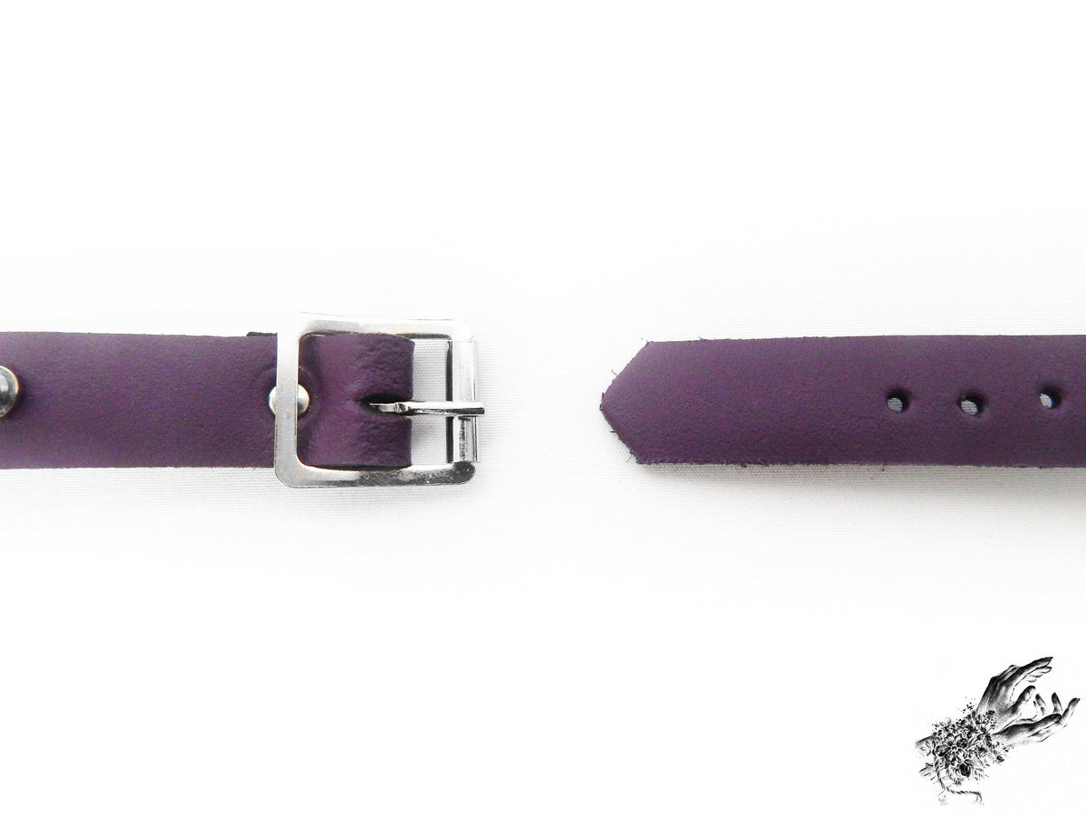 Purple Studded O Ring Wristband