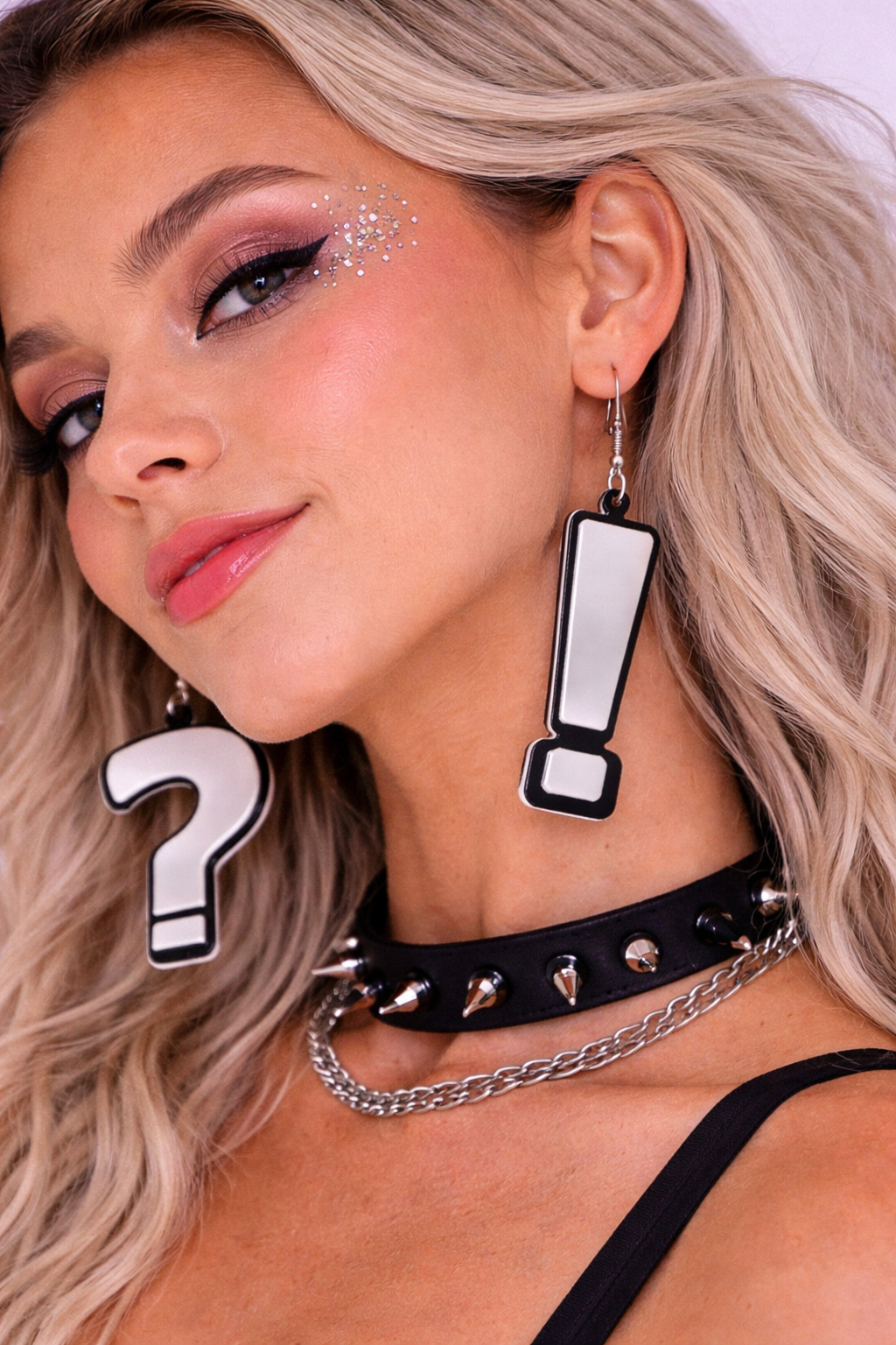 Question Mark Drop Earrings