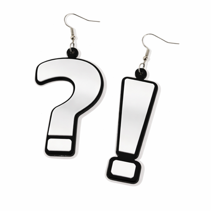 Question Mark Drop Earrings