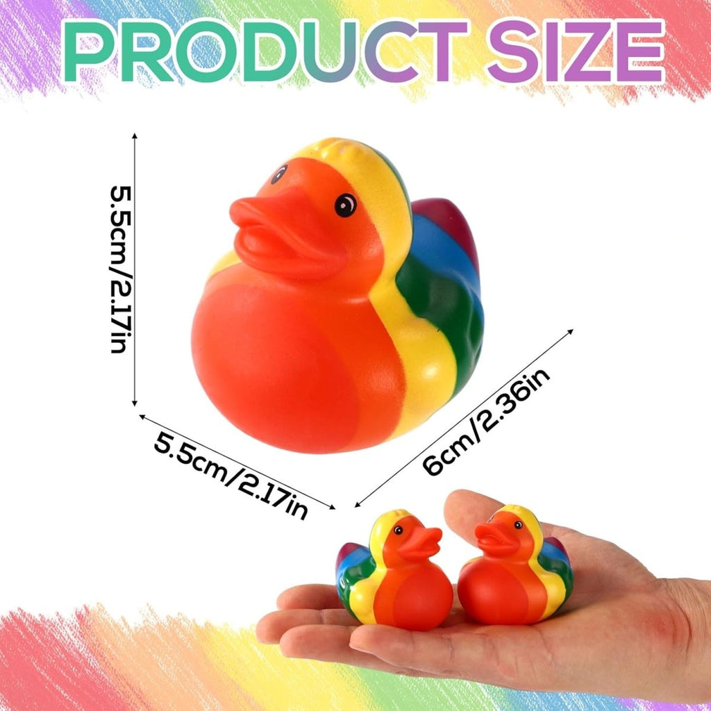 Rainbow Rubber Duck - The Pup Play Hub