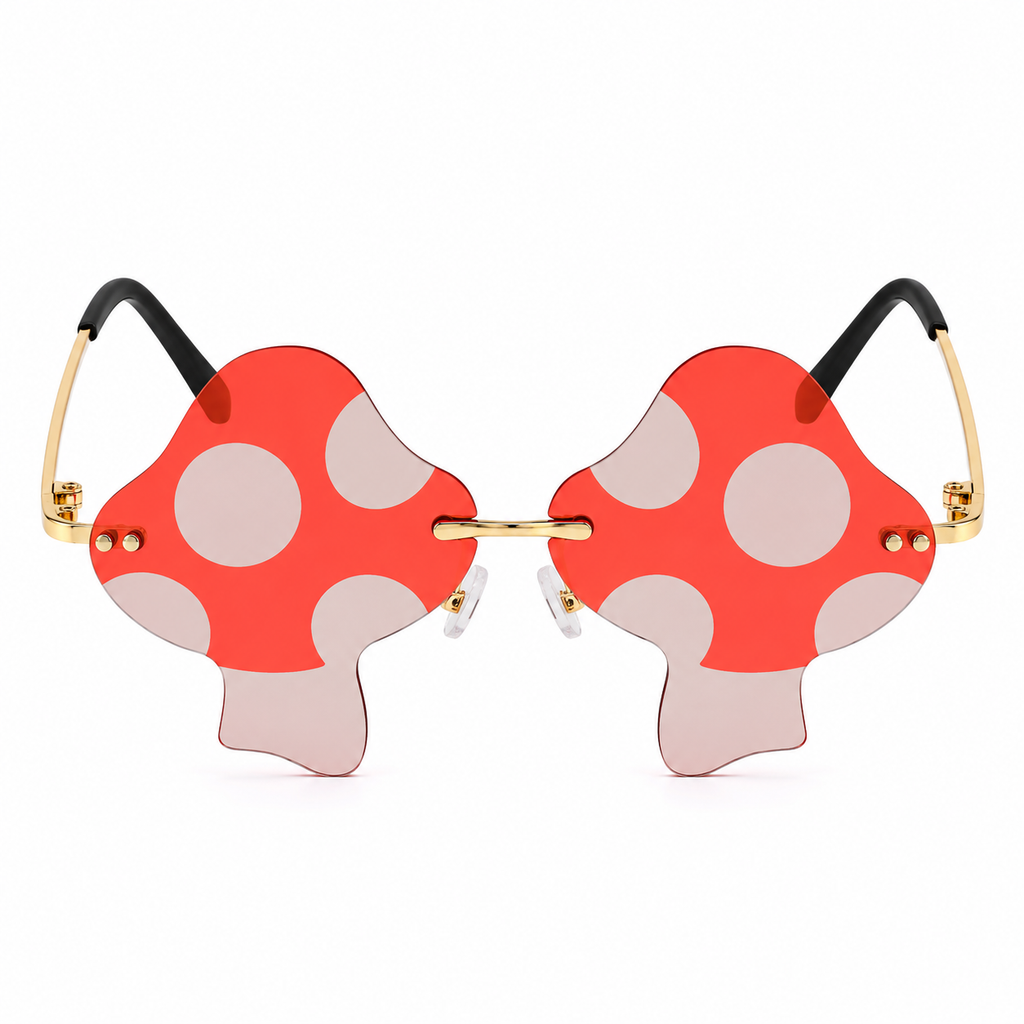 Red Mushroom Colour Therapy Glasses