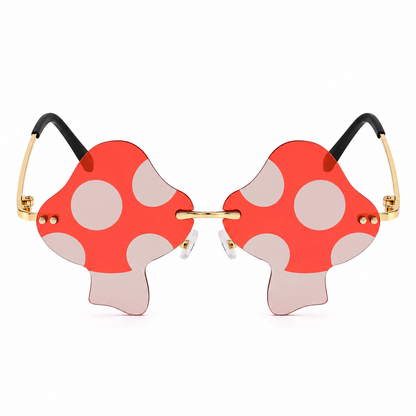 Red Mushroom Colour Therapy Glasses