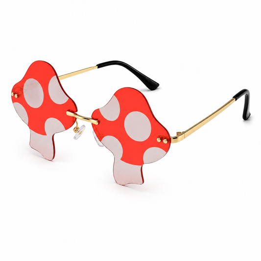 Red Mushroom Colour Therapy Glasses
