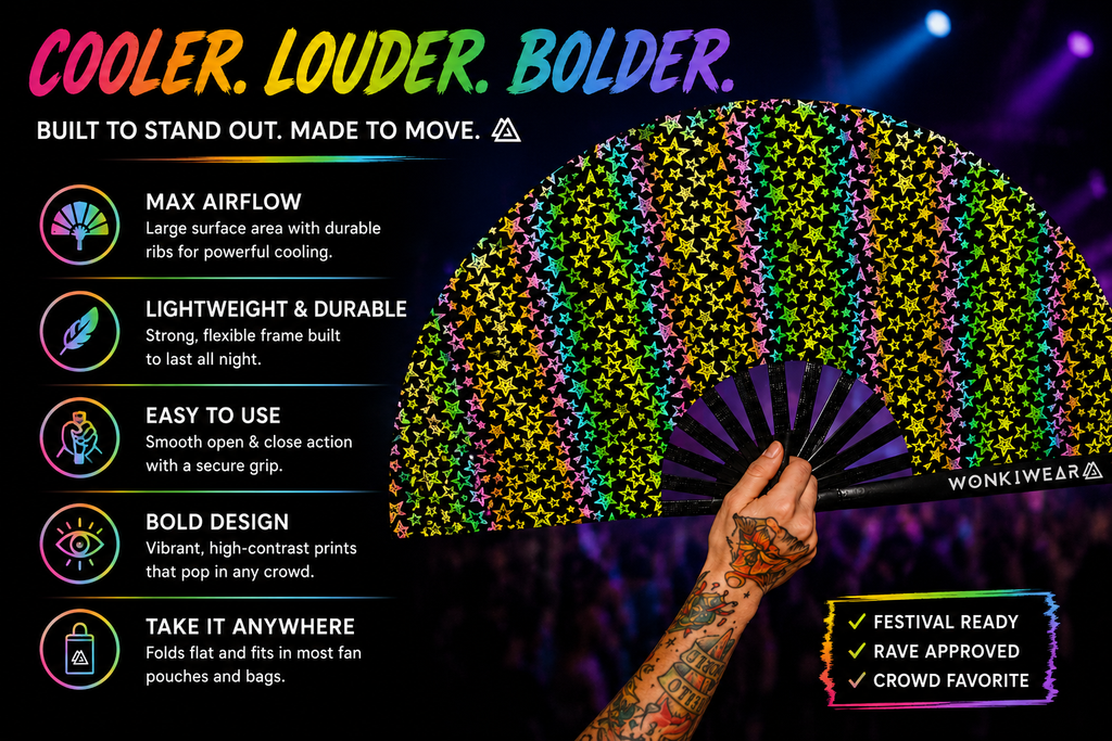 Stars XL Reflective Festival Fan
