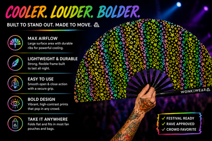Stars XL Reflective Festival Fan