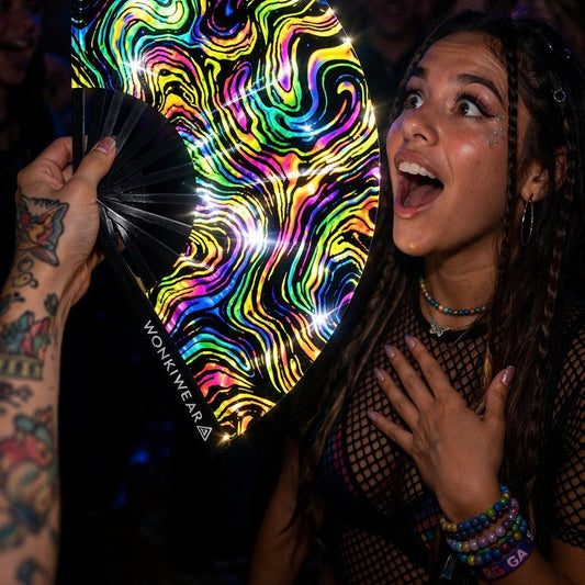 Swirl XL Reflective Festival Fan