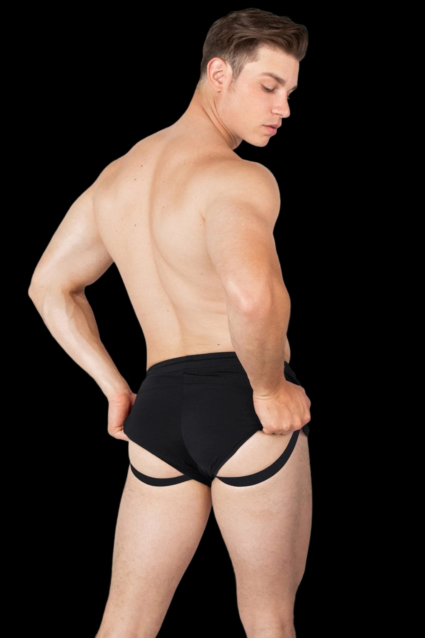 RETRO Jock Shorts - Black