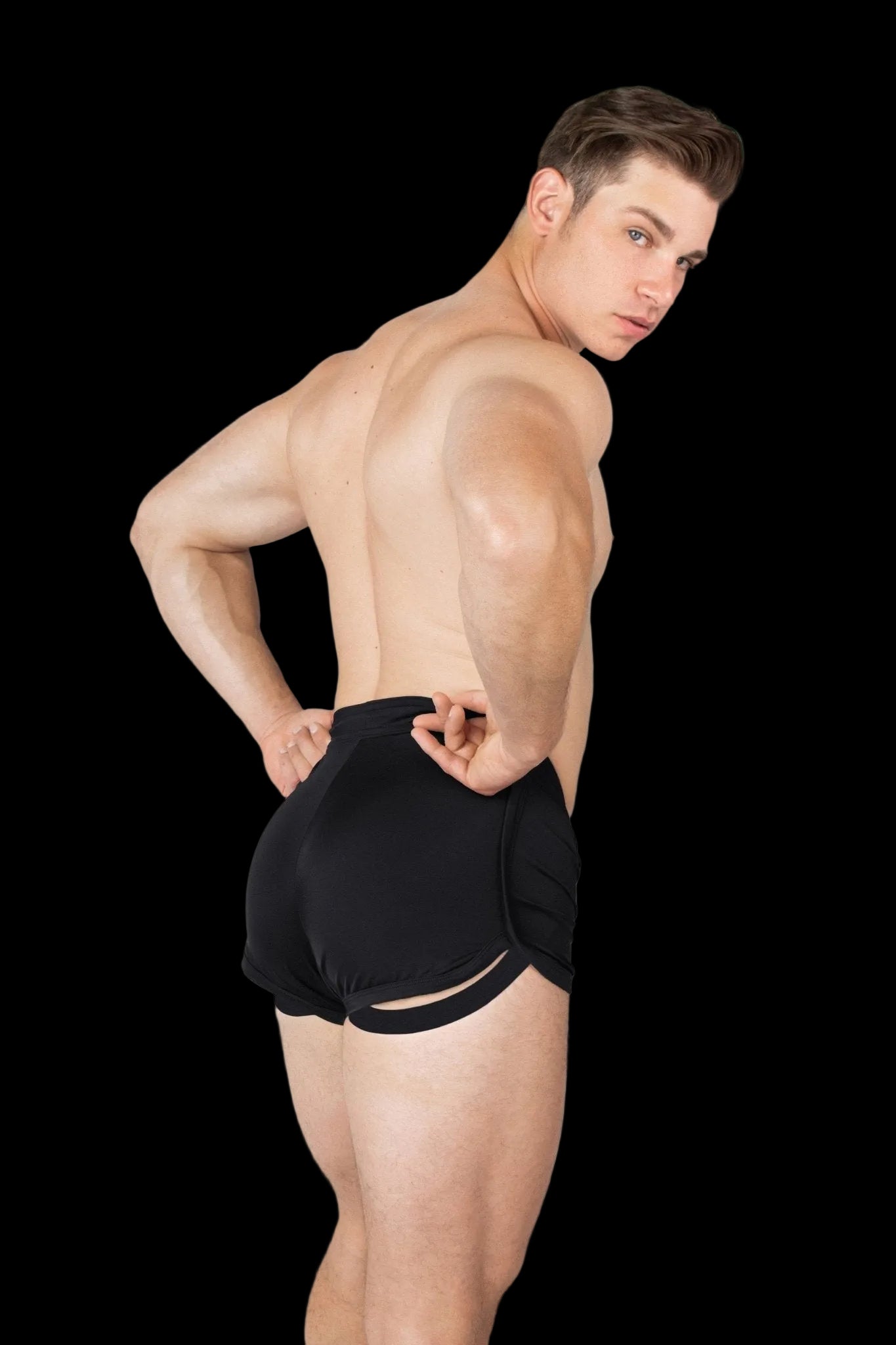RETRO Jock Shorts - Black