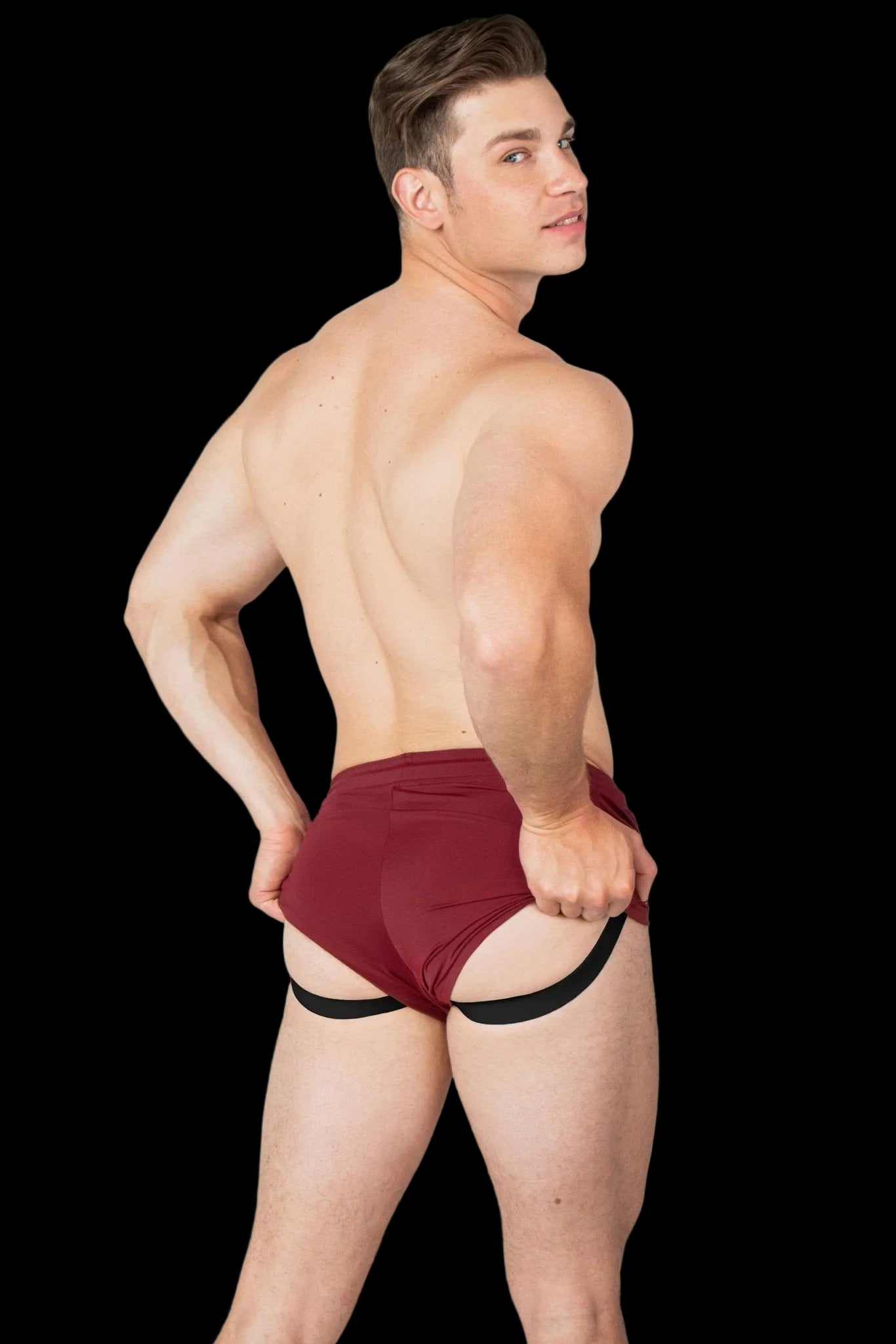 RETRO Jock Shorts - Maroon