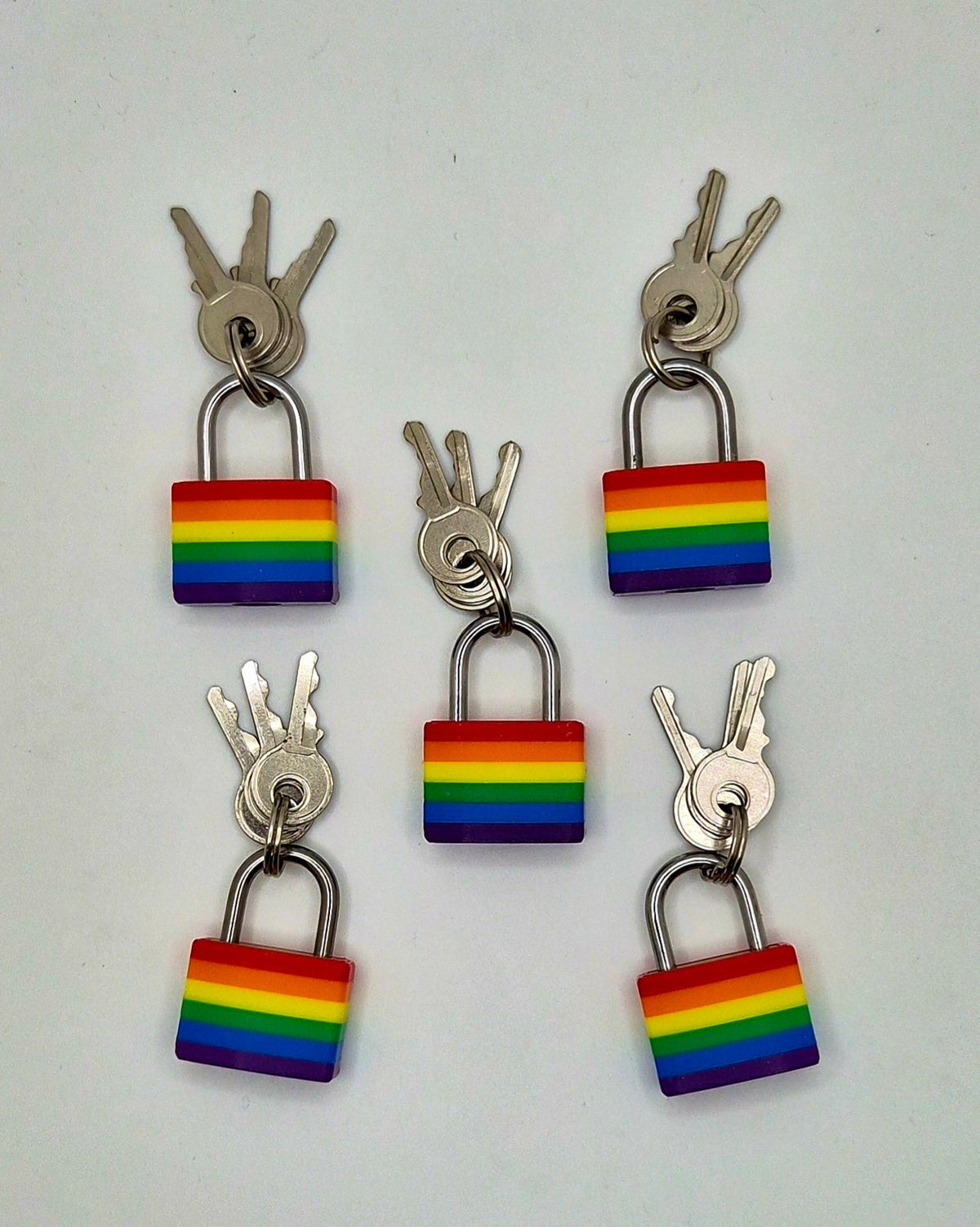 Small Padlock & Cover – Custom Kink Collar Lock, Keyed Alike Options, Glow & Pride Styles