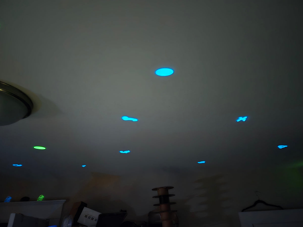 3D Printed Glow-in-the-Dark Ceiling Stickers