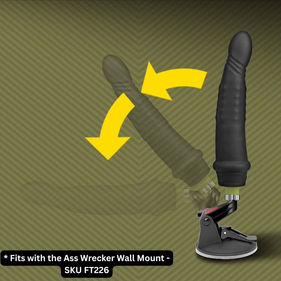 Robo Plunger Rotating Bead Depth Dildo with Remote