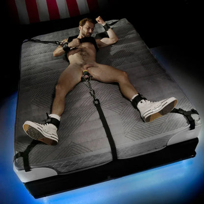Rock Steady Bed Bondage System with Molded Anchor Corners