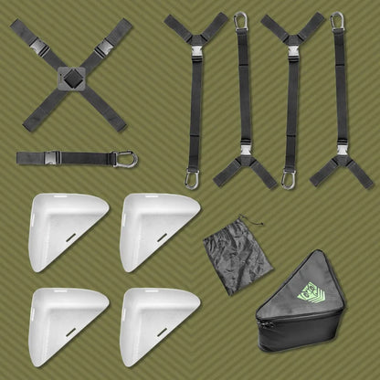 Rock Steady Bed Bondage System with Molded Anchor Corners