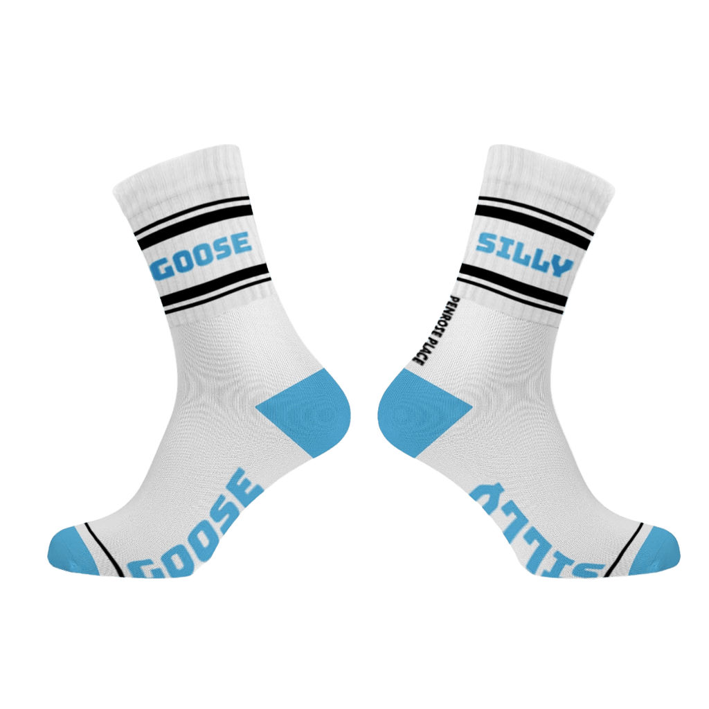 SILLY GOOSE Cotton Crew Socks Mid - length - The Pup Play Hub