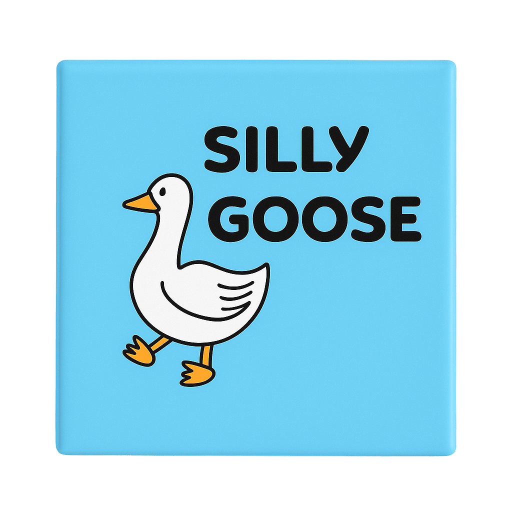 Silly Goose | Mischievous Magnet | 5cm x 5cm - The Pup Play Hub