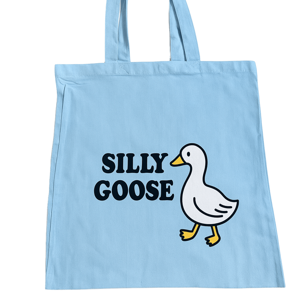 Silly Goose | Tote Bag | Sky Blue - The Pup Play Hub